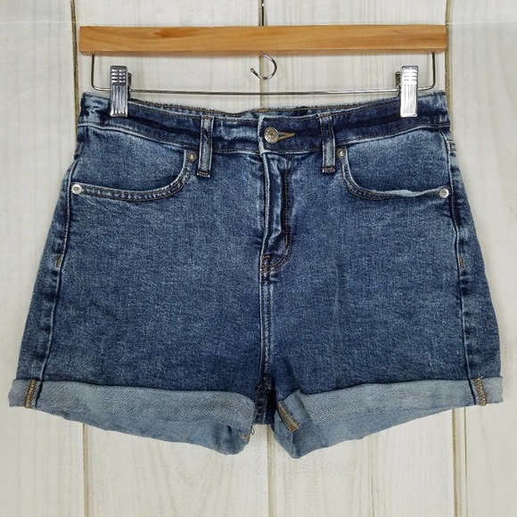 wild fable Pants - Wild Fable High-rise Mom Waist Cuffed Jean Shorts